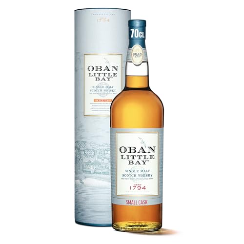 Oban Little Bay, Highland Single Malt Scotch Whisky, aromatischer, handverlesen aus Schottland, 43% vol, 700ml Einzelflasche