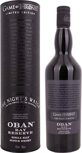 Oban Little Bay Reserve - Die Nachtwache | Single Malt Scotch Whisky | in limitierter Edition | für Fans der beliebten HBO-Serie 'Game of Thrones' | 43% vol | 700ml Einzelflasche |